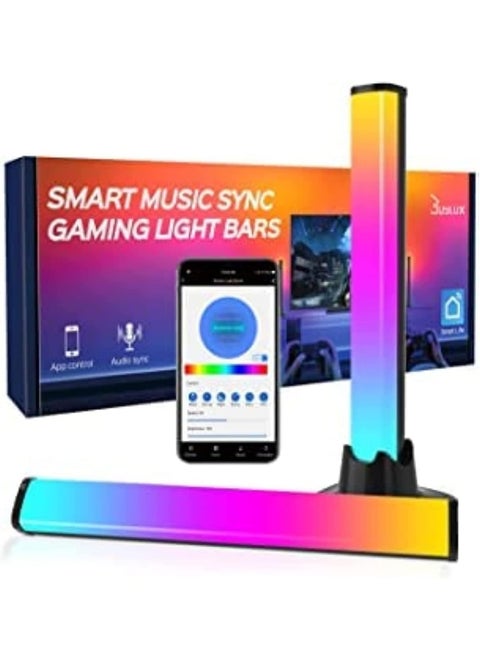 Sulfar Smart Flow Light Bar, RGB Ambient Backlight, Music-Synced Tiktok Auxiliary Light, App-Controllable 12-Mode LED Flowing Bar for Indoor Computer, TV, Bedroom Decor