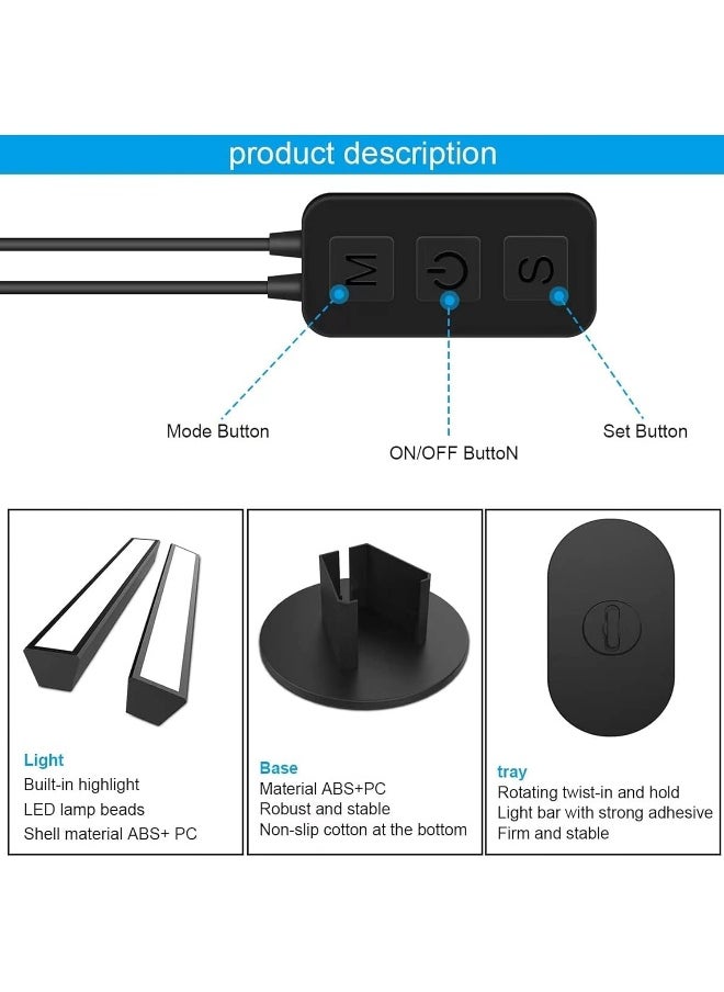 sulfar - Sulfar Smart Flow Light Bar, RGB Ambient Backlight, Music-Synced Tiktok Auxiliary Light, App-Controllable 12-Mode LED Flowing Bar for Indoor Computer, TV, Bedroom Decor - Image 1