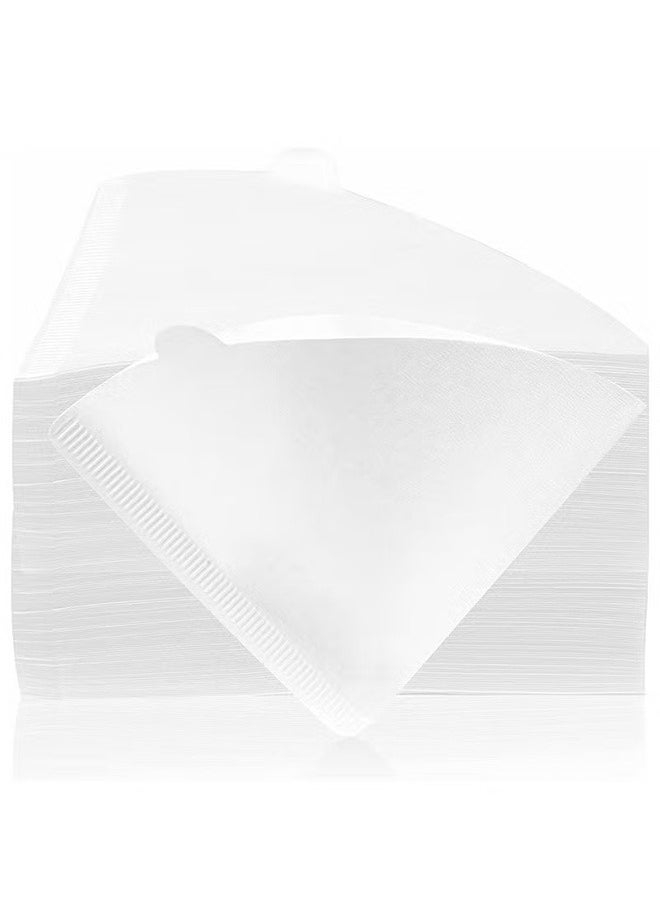 Ocean - 100pcs Coffee Filters V60 Cone Paper White Coffee Filters Unbleached Paper Filters Compatible with Pour Over Drippers 2-4 Cups Size 02 Coffee Filters v60 - Image 1