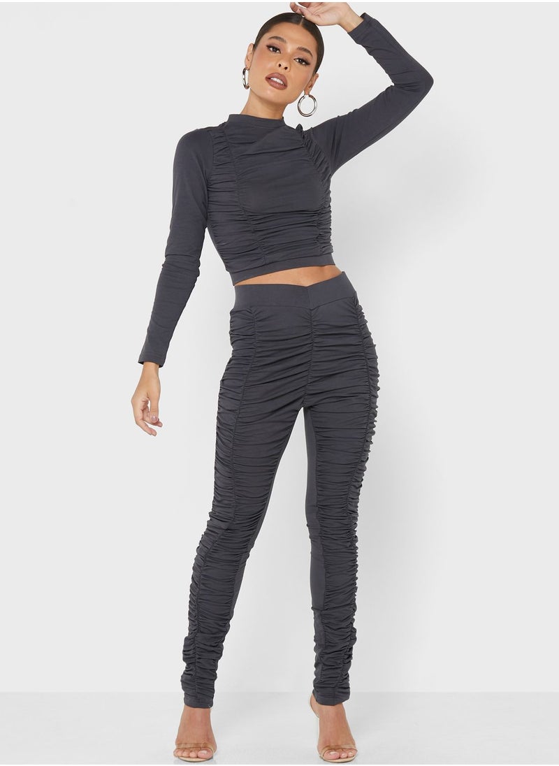 PUBLIC DESIRE - Crew Neck Crop Top - Image 1