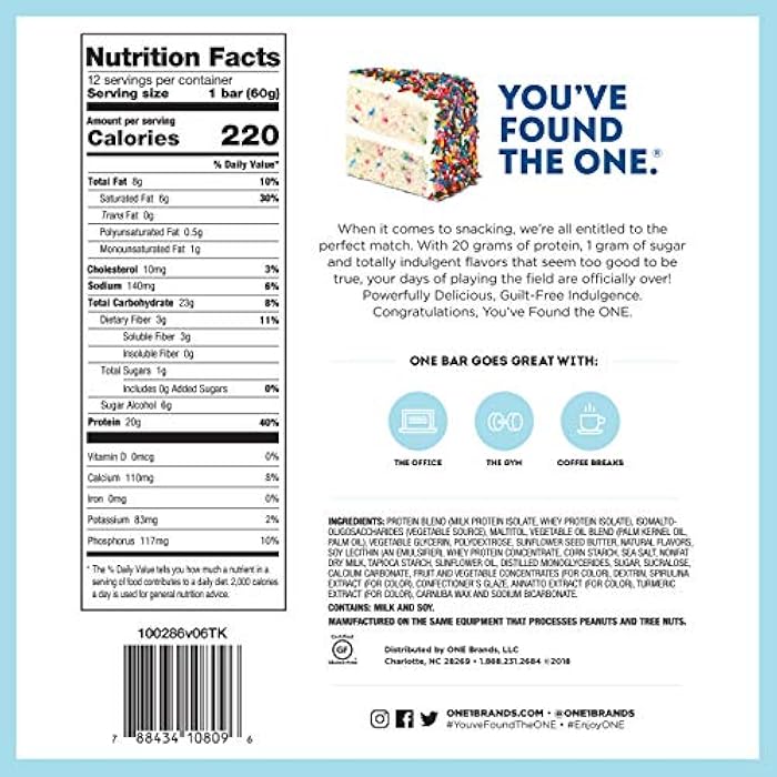 One Protein Bar Birthday Cake, 2.12 Oz - Image 2