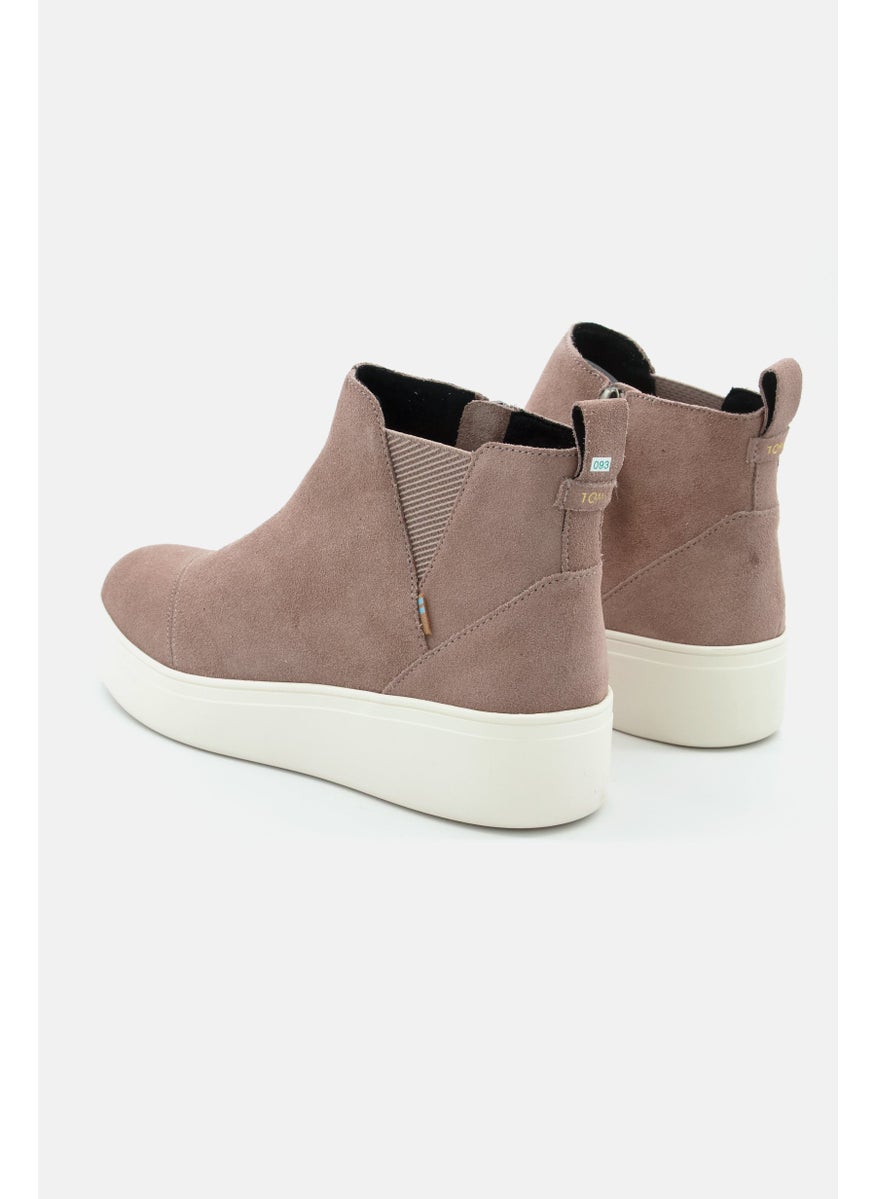 TOMS Women Jamie High Cut Zipper Closure Shoes, Tan  - Image 2
