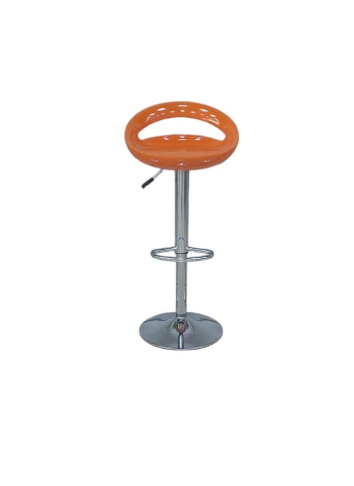 CAMA كرسي بار فيبر بتصميم عصري لون اورنج برتقالي من كاما kursi bar fibar bitasmim easriin lawn awrinj burtuqaliin min kama Fiber bar chair with a modern design, orange color from Cama  - Image 2