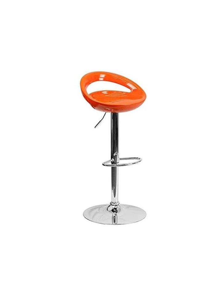 CAMA كرسي بار فيبر بتصميم عصري لون اورنج برتقالي من كاما kursi bar fibar bitasmim easriin lawn awrinj burtuqaliin min kama Fiber bar chair with a modern design, orange color from Cama  - Image 5