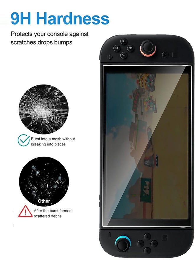 Tersely [2 Pack] OneTouch Screen Protector Glass for Nintendo Switch 2 2025 with [Auto Alignment Kit], Premium 9H Tempered Glass - Image 4