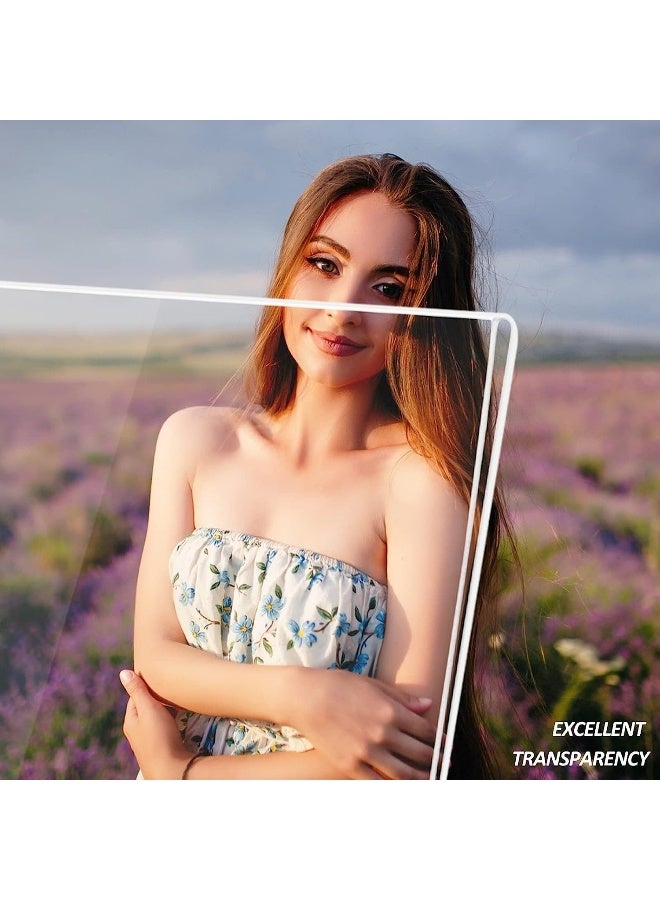 TPGP 12 Pack A4 Sign Holders, Acrylic Slant Sign Holders, Clear Plastic Display Stand, Acrylic Paper Signs Holder Photo Frame for Restaurants Hotels Menu Stores Office - Image 3