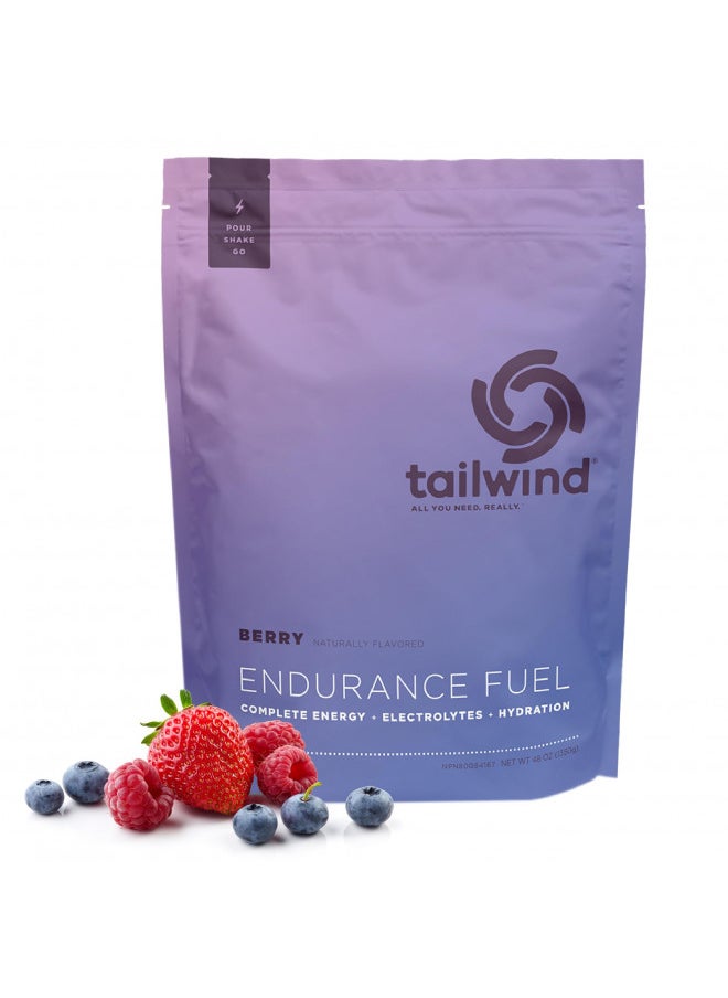 Tailwind Nutrition Tailwind Nutrition Endurance Fuel Berry 50 Servings, Hydration Drink Mix with Electrolytes and Calories, Non-GMO, Free of Soy, Dairy, and Gluten, Vegan Friendly  - Image 1