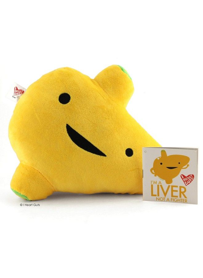 I Heart Guts Liver Plush I A Liver Not A Fighter 11" Hepatology Stuffed Toy - Image 3