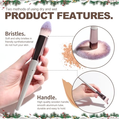 BS Mall BS-MALL Makeup Brush Set 18 Pcs Premium Synthetic Foundation Powder Concealers Eye shadows Blush Makeup Brushes with black case - Image 5