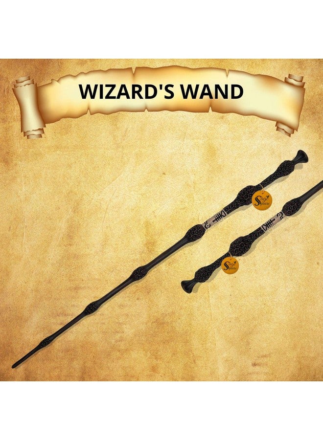 Sage Square Classic Metal Core Handcrafted Professor Albus Magic Wizard Sorcerer’s Dumbledore Wand, Elegant Stick Collectible Cum Cosplay Accessory (40 CMs Long) - Image 2