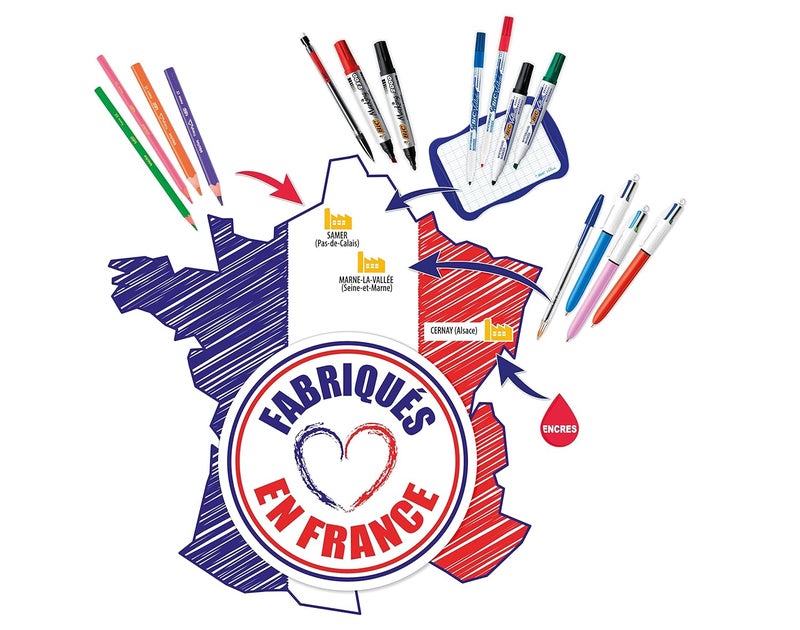 BIC Cristal Original Ballpoint Pens - Medium Point (1.0 mm) - Red - Box of 50 - Image 3