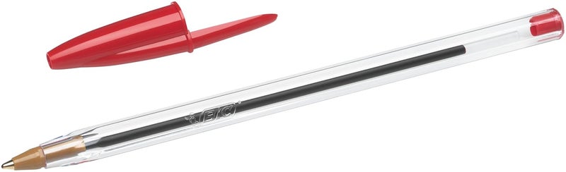 BIC Cristal Original Ballpoint Pens - Medium Point (1.0 mm) - Red - Box of 50 - Image 5