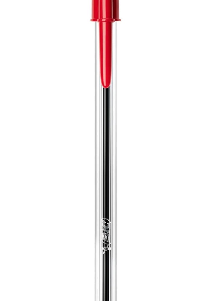 BIC Cristal Original Ballpoint Pens - Medium Point (1.0 mm) - Red - Box of 50 - Image 4