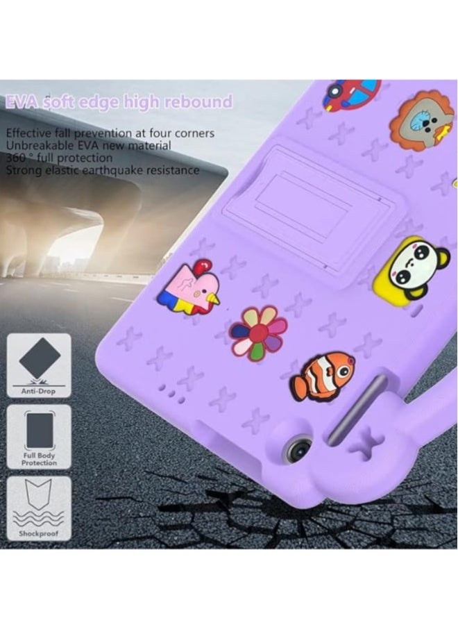 Kids Case Compatible with Huawei Matepad SE 10.4 Inch, Heavy Duty EVA Foam Shockproof Cover Kids Proof Case with Stand (Pink) - Image 5