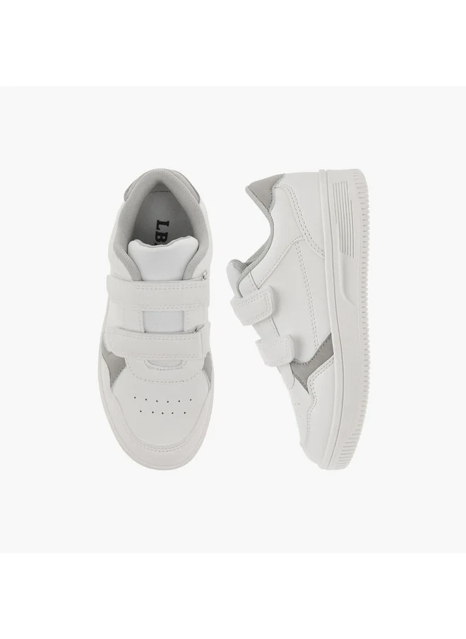 LBL by Shoexpress Boys Panelled Sneakers with Hook and Loop Closure