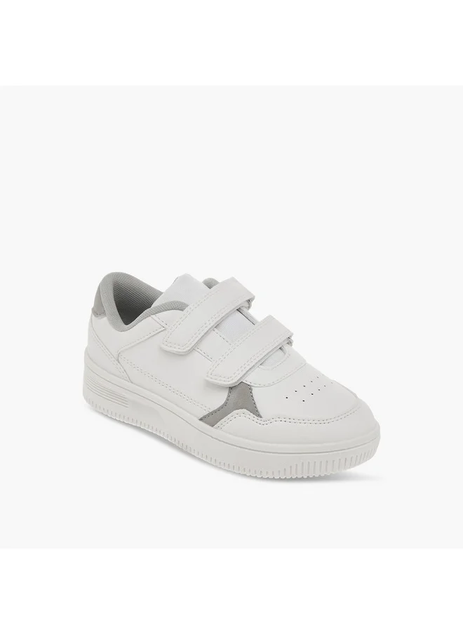 LBL by Shoexpress Boys Panelled Sneakers with Hook and Loop Closure