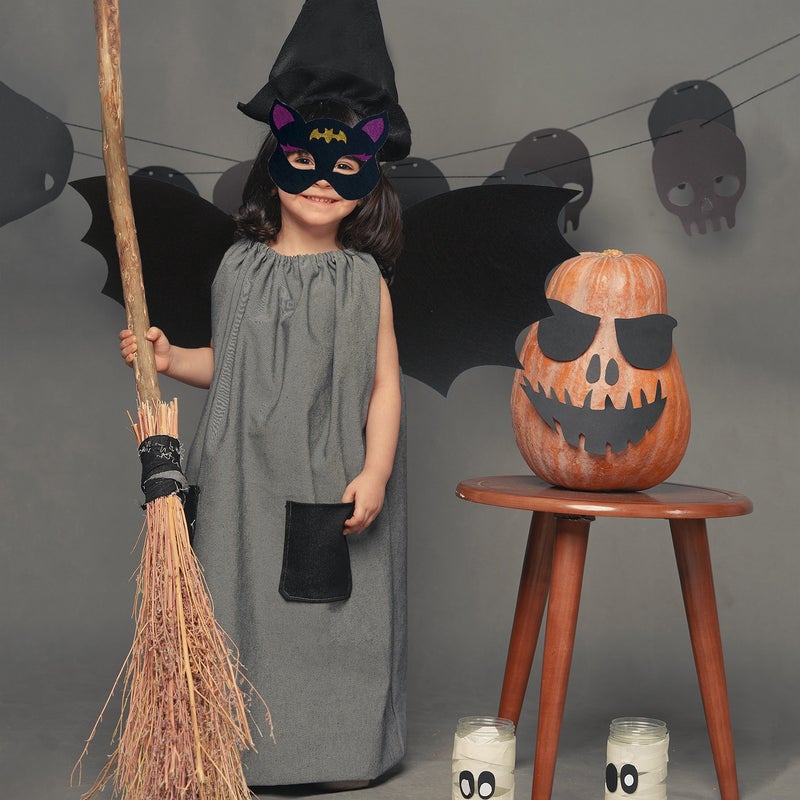 Halloween Bat Wings and Mask Set for Kids Non-Woven Cosplay Costume Accessory - Image 3