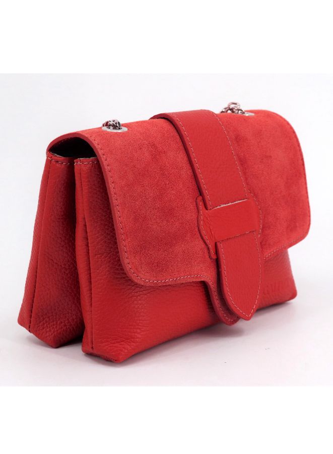 Galitzine GALITZINE Genuine Leather Suede Red Color Bag for Women - Image 1