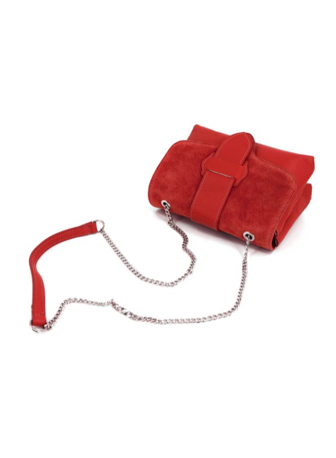Galitzine GALITZINE Genuine Leather Suede Red Color Bag for Women - Image 3