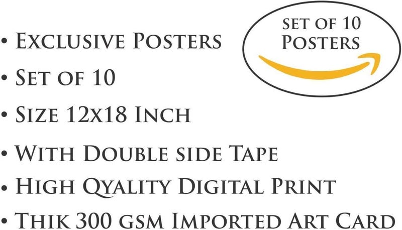 Paper Plane Design Inspirational Wall Poster (Pack of 10) - Image 5