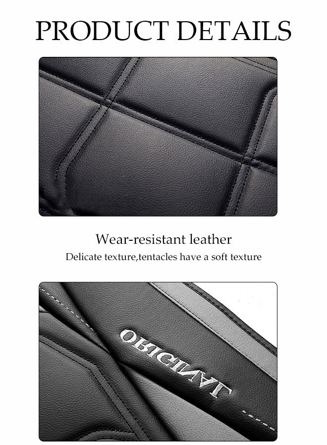 DUNISO Car Seat Cover,Universal Fully Wrapped Seat Cushion, Artificial Leather Car Backrest Seat Cover,  Wear Resistant And Anti Slip, Suitable For All Seasons, Suitable For Most Car Seats  - Image 2