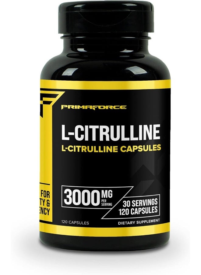 Primaforce L-Citrulline 3000mg, 120 Capsules, 30 Servings - Image 1
