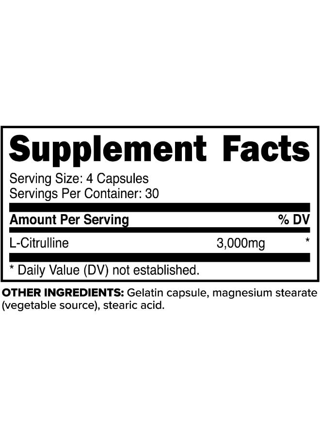 Primaforce L-Citrulline 3000mg, 120 Capsules, 30 Servings - Image 2