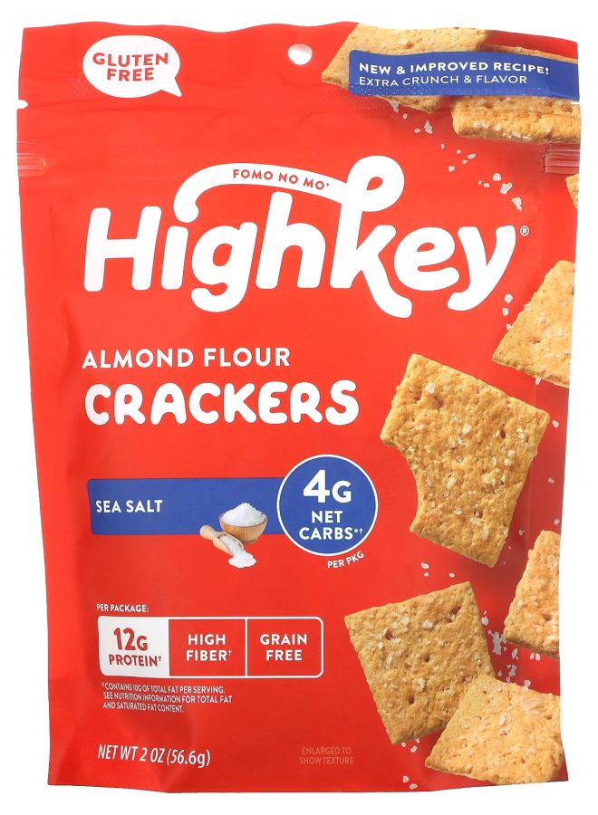 Highkey Almond Flour Crackers Sea Salt 2 oz (56.6 g)