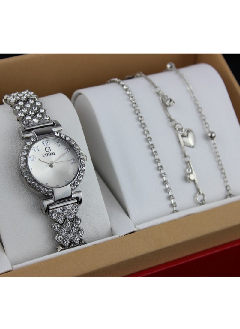 Reclaim with Argireline Women's evening watch set 