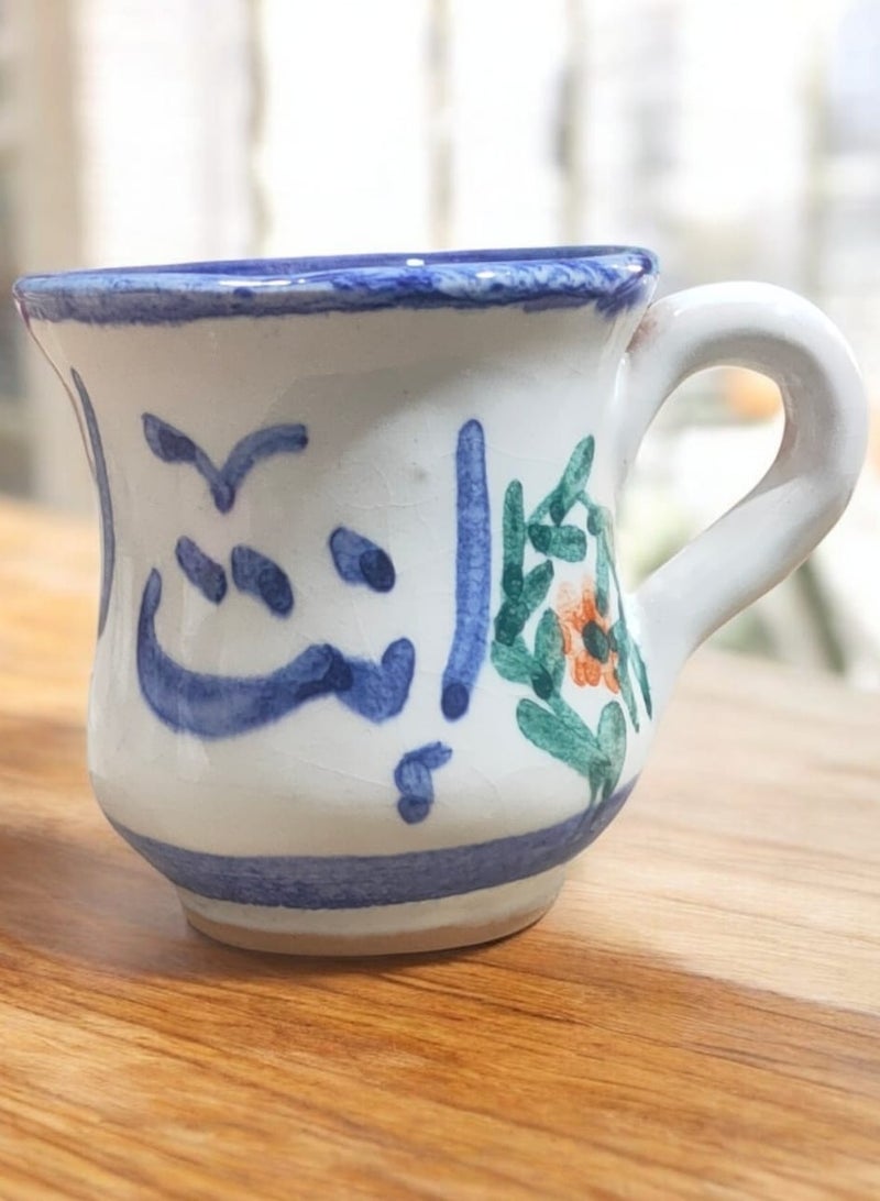 color zone pottery Mug, Microwave Safe, Hand Painted Pottery  - Image 1