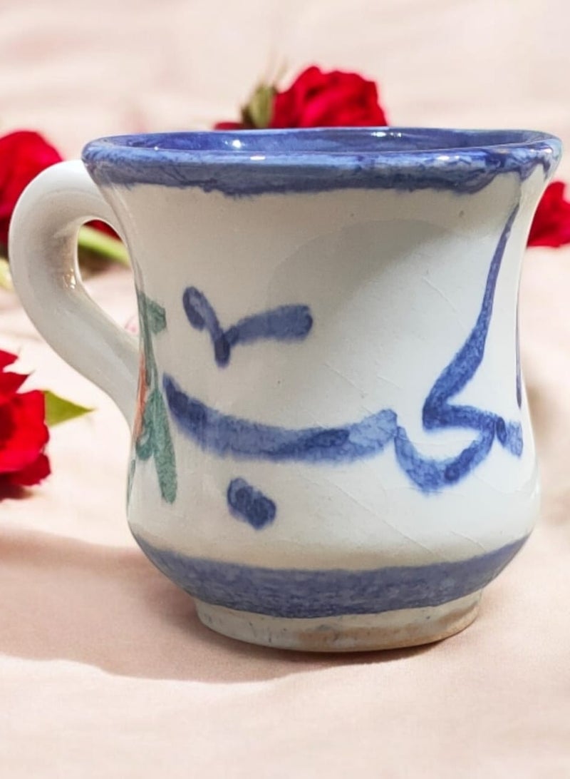 color zone pottery Mug, Microwave Safe, Hand Painted Pottery  - Image 2