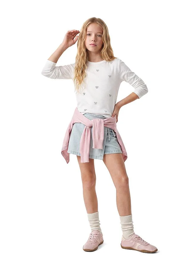 كوتون Long Sleeve T-Shirt