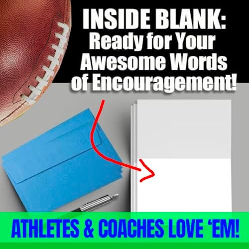 Play Strong Football You Rock Note Cards 12-Pack (4.25"x5.5") Illustrated Sports Powercards Thank You Note Card Set Perfect for Football Players, Coaches, Fans and Fanatics - They'll Love 'Em! - Image 3