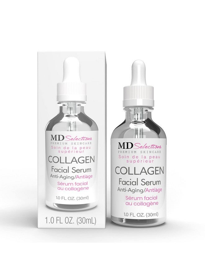 MD Selections Collagen Facial Serum Tighten Firm & Smooth With Collagen Peptide & Green Tea Advanced Collagen Repair Anti Aging Facial Formula 1 Oz - Image 1