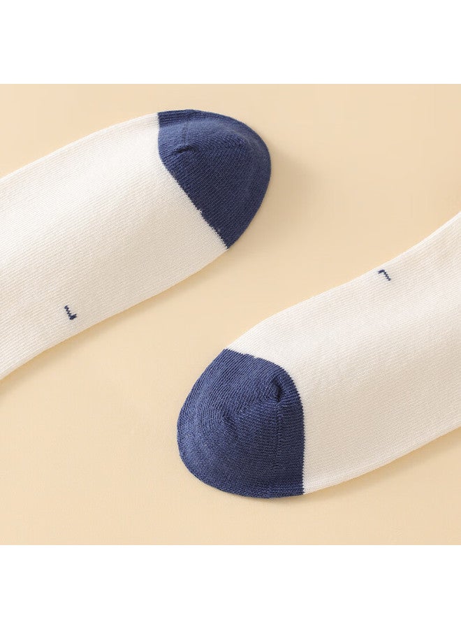 Red Bean Children's Socks Boys And Girls Four Seasons Breathable Mid-tube Cotton Socks Big Kids Student Sports Casual Socks W5019 20-22 - Image 4