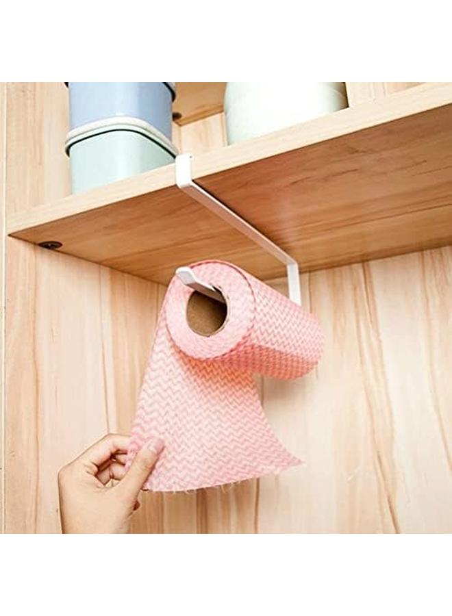 RuiHhome Paper Towel Holder Towel Rack Towel Bar Hooks For Kitchen Dispenser Under Cabinet Paper Roll Holders For Kitchen Bathroom Hanging Paper Towel Rack Paper Towels Rolls - Image 3