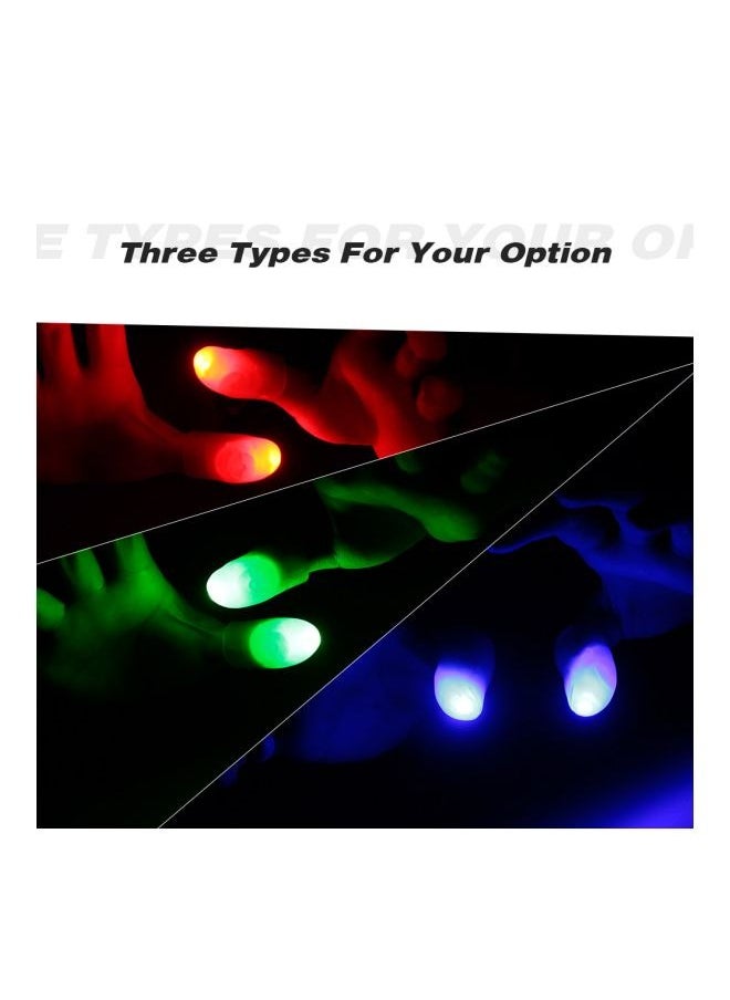 Generic - 1-Piece Magic Trick Thumb Led Light Up Flash Soft Finger Fun Lamp Set Toy - Image 1
