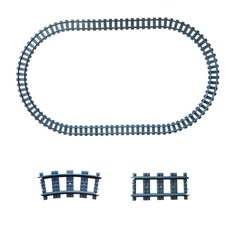 SPRITE WORLD City Train Tracks NonPowered City Railroad 24pcs Compatible Major Brands Building Block Toy Gifts - Image 4