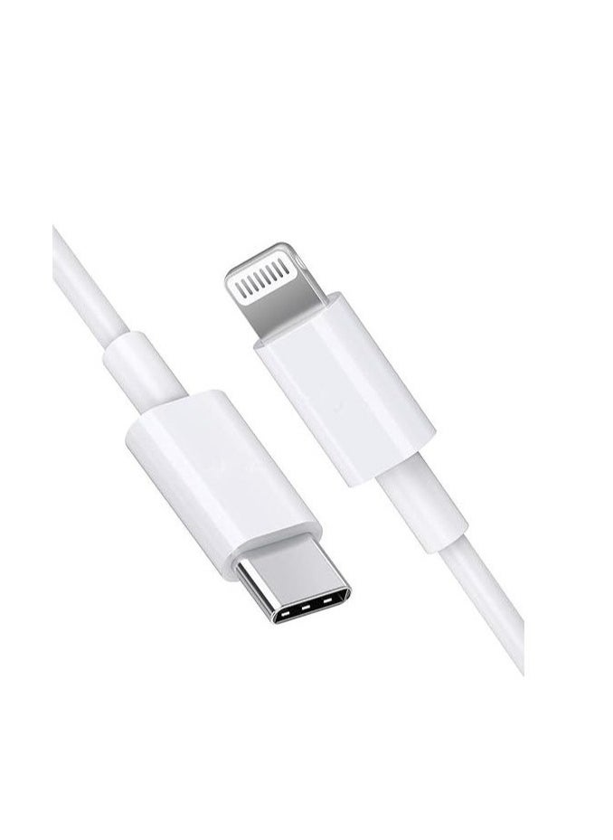 Generic - USB Type-C to Lightning Data and Charging Cable, White - Image 1