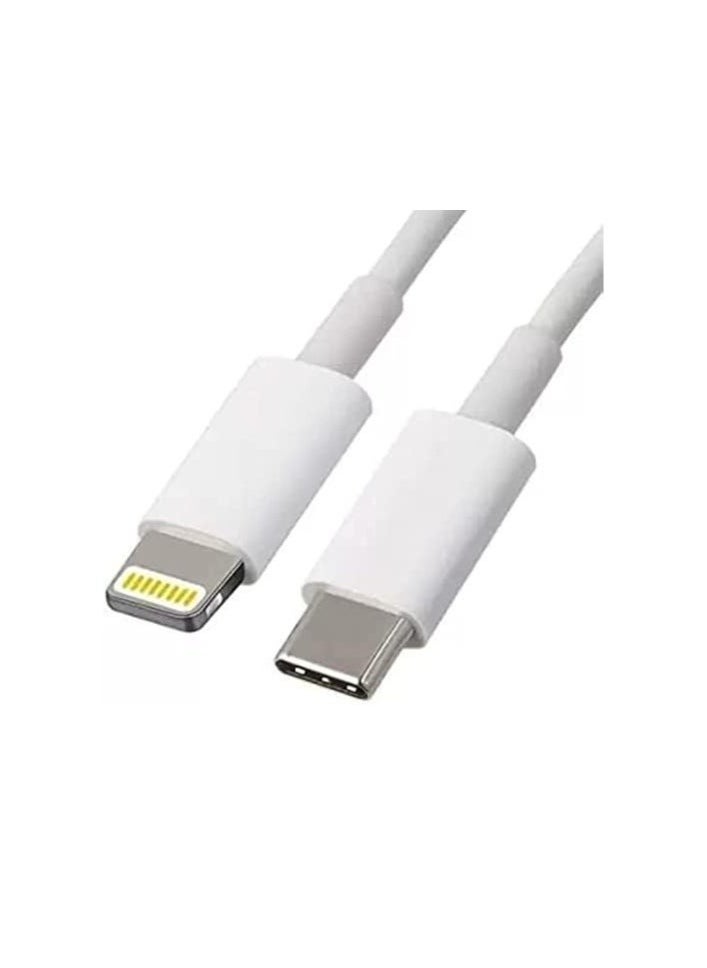 Generic - USB Type-C to Lightning Data and Charging Cable, White - Image 1
