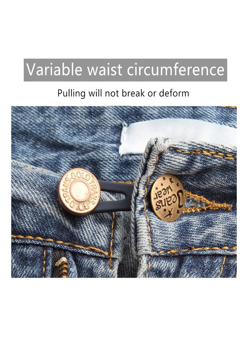 Excefore Pants Extender Button, 5 Styles Waistband Extender Buttons for Men and Women, No Sew Instant Extend Buttons - Image 5