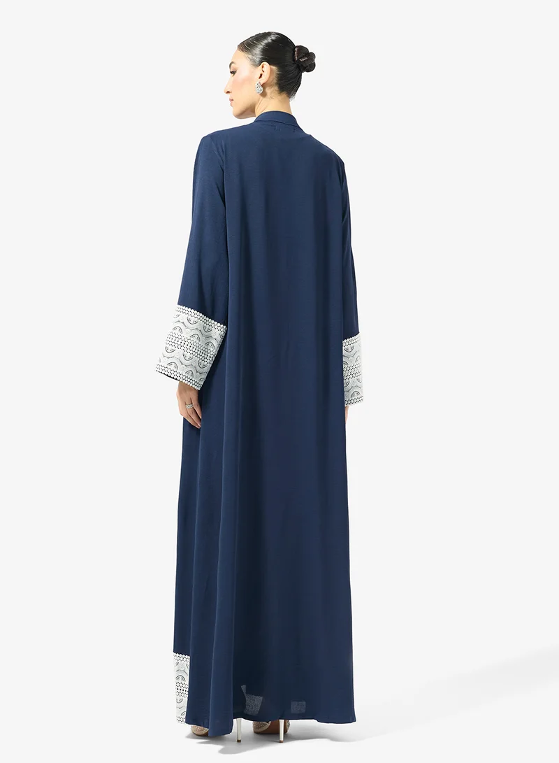 Golden Apple Abaya With Lace
