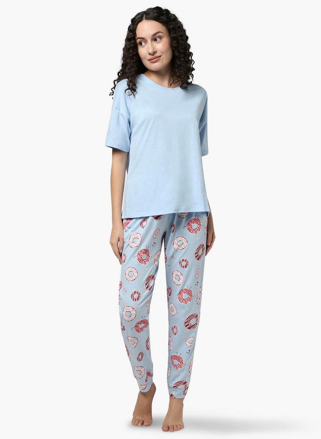 Zivame Doughnut Print Pyjama Set - Image 4
