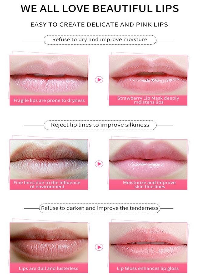 Zozu 3-PieceCollagen Fruit Lip Mask Peach Moisturizing Lip Mask  - Image 5