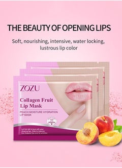 Zozu 3-PieceCollagen Fruit Lip Mask Peach Moisturizing Lip Mask  - Image 2
