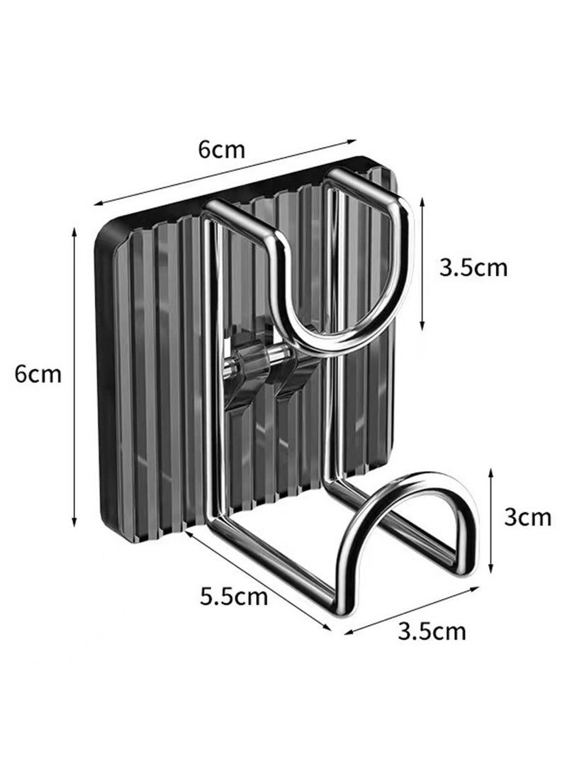 4pcs Washbasin storage rack bathroom punch-free washbasin rack wall-mounted basin hanger traceless hook - Image 4