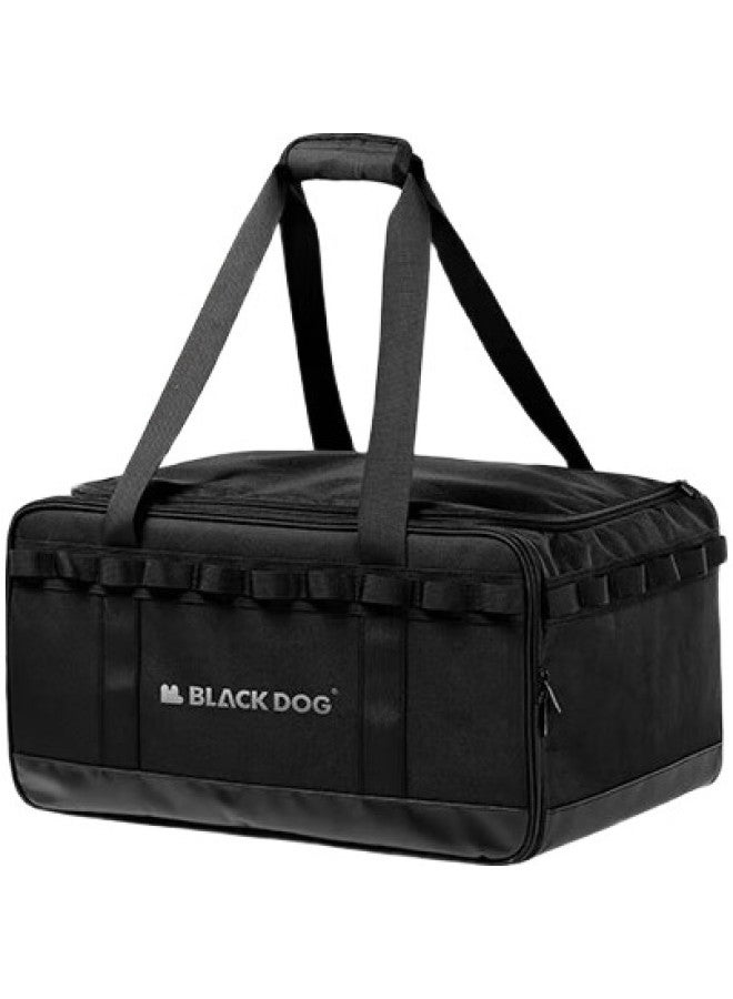 Black Dog Camping Storage Bag, Picnic Bag, Storage Box, Outdoor Divider, Adjustable 30L Large Capacity Storage Bag - Image 1
