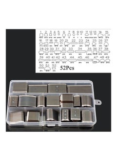 NIBEMINENT 52-Piece Leather Puncher Hole Tool Brown 17.80X2.35X10.50cm  - Image 1