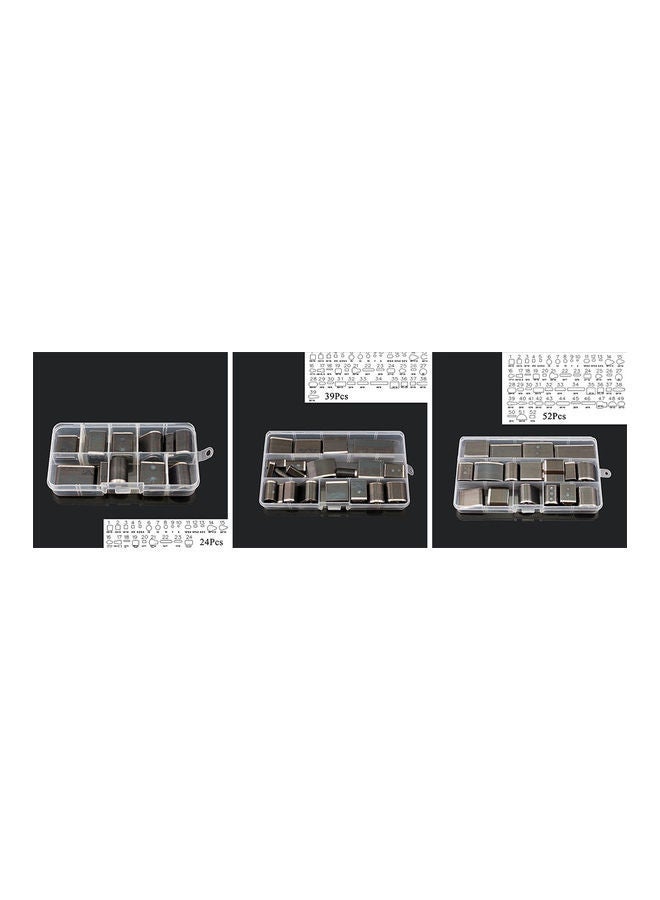NIBEMINENT 52-Piece Leather Puncher Hole Tool Brown 17.80X2.35X10.50cm  - Image 4