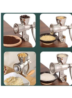 eBasket Manual Meat Grinder Biscuit Maker - Cast Iron - Size 10 Multifunctional meat and vegetable grinder combines a meat grinder, vegetable blender, biscuit and cookie maker in one device, saving space in the kitchen and making it easier for you to multitask. Elegant design and high precision: Made of high-quality cast iron in modern and attractive colors, it adds an aesthetic touch to your kitchen and grabs everyone's attention. High-quality materials: The cast iron used in the manufacture of the grinder provides exceptional durability and strength, ensuring that it can withstand many years of intensive use. Easy to install and use: The grinder can be easily installed on any table in the kitchen and adjusted tightly. The design also has a practical size that makes it easy to use and clean. Cookie and biscuit making capabilities: It allows you to make biscuits and cookies in different shapes and sizes and add a special touch to your meals.  - Image 2